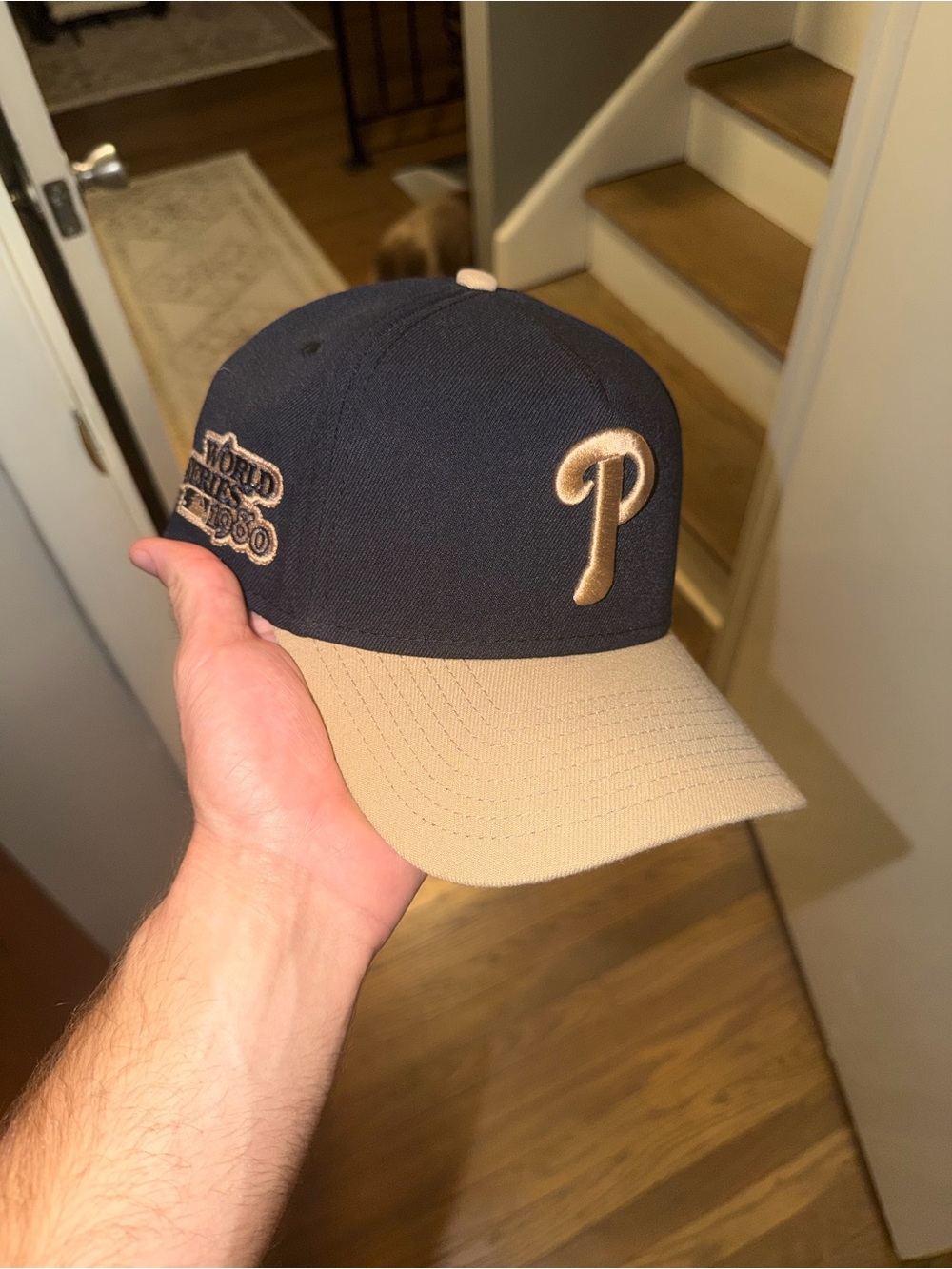 Philadelphia Phillies Navy/Tan New Era A-frame SnapBack